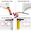 Portable Pickleball Net Set, 22FT Regularion Size Pickle Ball Net with Paddles Set, Outdoor Pickleballs and Carry Bag, Easy Setup for Indoor, Outdoor, Driveway