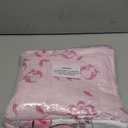 Tudomro 3 Pieces Butterfly Nursery Crib Bedding Set for Girls, Standard Size Bedding Sets with Comforter Fitted Sheet Crib Skirt(Pink)