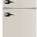 Frigidaire EFR840-Cream EFR840 Retro Mini Fridge with Freezer & Side Bottle Opener-Small 2 Door Refrigerator for Office Bar or College Dorm Room-3.1 Cu Ft (Cream)