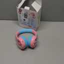 Kids Bluetooth Headphones, Rainbow LED Light, Unicorn Buddy, 85dB Volume Limited, 60 Hours Playtime, Bluetooth 5.3, USB C, Kids Wireless Headphones for iPad/Tablet/Travel/School, Durable, Pink