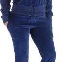 Facitisu Track Suits for Women Set Sweatsuits 2 Piece Tracksuit (Large, Navy)