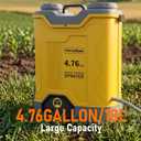 Battery Powered Backpack Sprayer Fit for Dewalt 20V Battery(No Battery) | Electric Graden Sprayer with 4.76 Gallon, 120 PSI, 7 Nozzles for Lawn, Garden, Yard