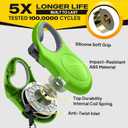 Fida Retractable Dog Leash, 16ft Heavy Duty Pet Walking Leash for Large Dog up to 110 lbs, Tangle Free. One-Hand Brake (Large, Green)