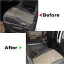 GXARTS Driver & Passenger Bottom & Top Lean Back & Driver Foam Cushion Gray Cloth Seat Covers Compatible with Dodge Ram 1500 2500 3500 4500 5500 2009 2010 2011 2012