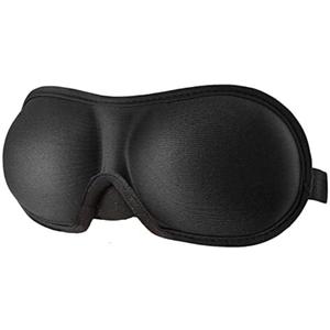 REEBENT 3D Eye mask for Sleeping, Machine Washable, Sleep Mask for Women, Blinder Blindfold Airplane Black