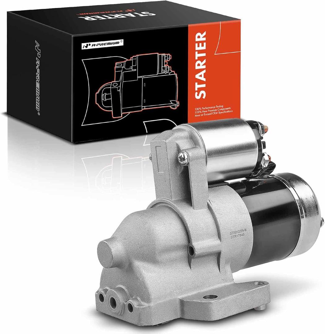 A-Premium Starter Motor Compatible with Ford Fusion 06-09 V6 3.0L & Lincoln Zephyr 06 V6 3.0L & Mercury Milan 06-09 V6 3.0L, 12V 1.4 KW 22 Teeth CounterClockwise, Replace# 6E5Z11002BA, 6E5T11000BC