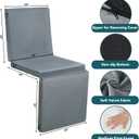 HOMBYS 3-in-1 Recliner Seat Cushion with Lumbar Support Pillow & Footrest, Multi-Functional Adjustable Height 2" to 6" for You to Choose, Non-Slip Foam Chair Cushion for Elderly, Light Grey, 20"x20"x2"