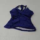 Women 1 Piece Tankini Halter Padded Adjustable Drawstring Swimsuit, M