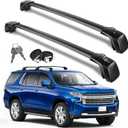 Zorik 330LBS Lockable Roof Rack Cross Bars Compatible with 2021-2026 Chevy Tahoe/Suburban, GMC Yukon/XL, Cadillac Escalade/ESV, Anti-Theft Aluminum Crossbars for Kayak Bike Cargo, No-Drill, 2 Straps