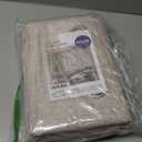 MIULEE 100% Blackout Linen Textured Curtains for Bedroom Solid Thermal Insulated Natural Beige Grommet Room Darkening Curtains & Drapes Luxury Decor for Living Room Nursery 52 x 96 Inch (2 Panels)