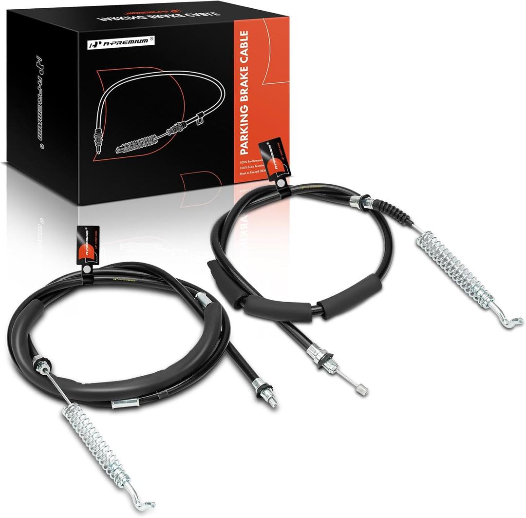 A-Premium Rear Side Parking Brake Cable Assembly Compatible with Chevrolet, GMC, Cadillac Models: Tahoe 2000-2004, Suburban 1500 2000-2004, Avalanche 1500 2002-2004, Yukon XL 1500, Escalade ESV EXT