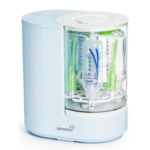 GROWNSY DeepClean Bottle Washer Pro, Baby Bottle Washer and Sterilizer and Dryer, Effortless Washing Machine for Bottle Cleaner, Pump Parts, Pacifiers - Wash, Sterilize and Dry with One Touch (Blue)