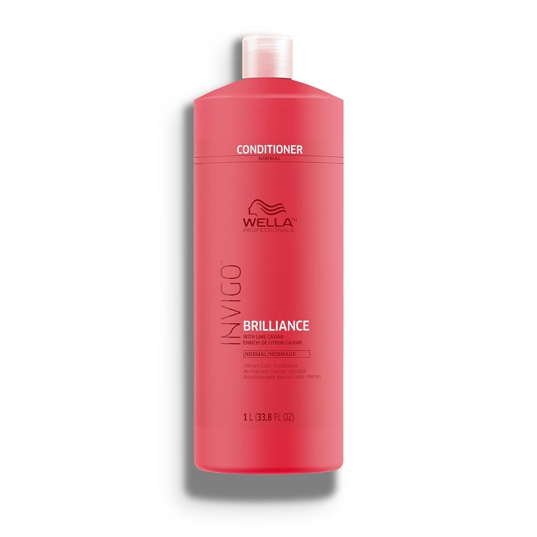 Wella Professionals Invigo Brilliance Conditioner | For Fine/Normal Colored Hair | Intense Color Protection & Maintains Vibrancy (33.8 Fl Oz (Pack of 1))