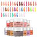Acrylic Nail Powder Set, 6 Colors, Advanced Polymer, 0.33 oz Each (43 color combination A, 10g/0.35oz)