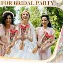 Gilprop 30 Packs Flower Wrapping Bags Kraft Paper Floral Packing Sleeves Bouquet Clear Flower Wrapping Sleeves for Wedding, Birthday Gift,16.5 x 9.5 x3.5 inch