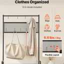 VEVOR Hall Tree, 70.9 in Coat Rack with Shoe Storage, Freestanding 4-Tier Shoe Rack Organizer with Hooks, Side Pocket and Wire Shelf, Steel Frame Entrance Coat Holder for Entryway, Bedroom, Closet
