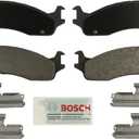 BOSCH BE655H Blue Semi-Metallic Disc Brake Pad Set With Hardware - Compatible With Select Dodge Ram 2500/3500 Van; Ford E-250, E-350, E-450, Econoline Super Duty, F-250, F-250 HD, F-350; FRONT