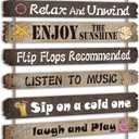 Tatuo Hot Tub Pool Patio Rules Signs Gifts Wood Funny Rules Signs Decorative Outdoor Regulations Plaque Wall Bath for Bathroom Pool Backyard Outdoor Wall Art Accessories(Elegant)