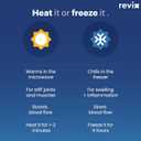 REVIX Microwavable Heating Mittens for Hand and Fingers, Heated Hands Mitts Warmers 1 Pair, Unscented Hand Muff