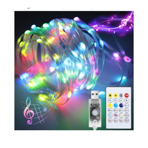 33FT Color Changing Fairy Lights with Remote, 11 Modes USB Plug in String, Multicolor LED Twinkle Lighting for Christmas Tree Decoration, Wedding, Halloween, Bedroom, Curtain