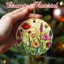 Christmas Ornament, Stained Glass Ornament, Christmas Ornaments for Tree, Hanging Ornaments for Home Decor & Xmas Decorations  Holiday Decor, Gift Ideas, Perfect Holiday & Xmas Gifts - Wildflower