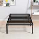 Maenizi Twin XL Bed Frames No Box Spring Needed, 14 Inch Heavy Duty Metal Twin XL Platform Bed Frame Support Up to 2500 lbs, Easy Assembly, Noise Free, Black