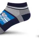 For Bare Feet Milb Streak No Show Sock (Medium, Team)