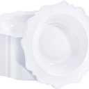 COLOSUS 60 Pack White Plastic Bowls, 12 oz Disposable Soup Bowls, Premium Plastic Dinner Bowls,Heavy-duty Dessert Salad Bowl for Party, Wedding, Dinner, and Catering