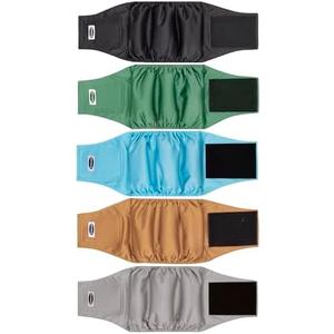 Tuiskusa Dog Diapers - High Absorbing Belly Bands for Dogs (Washable, Reusable 5 Pack) L