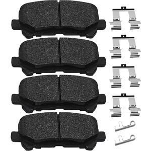 Brake Pads Rear Set Compatible with Acura MDX ZDX, Honda Odyssey Pilot Automotive Replacement Rear Brakes Semi-Metallic D1281
