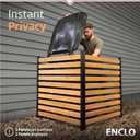 42in H x 38in W (2 Panels) No Dig Enclo Charleston Cedar Wood Privacy Screen, Ideal Outdoor Privacy Wall, Pool Equipment Enclosure, Trash Can Enclosures, Air Conditioner Fence, EC18009