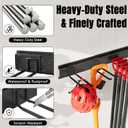Garage Garden Tool Organizer Wall Mount, Heavy Duty Garage Tool Storage Rack 64 Inches, Max Load 440lb - Shovel, Rake, Folding Chair, Weed Eater Storage