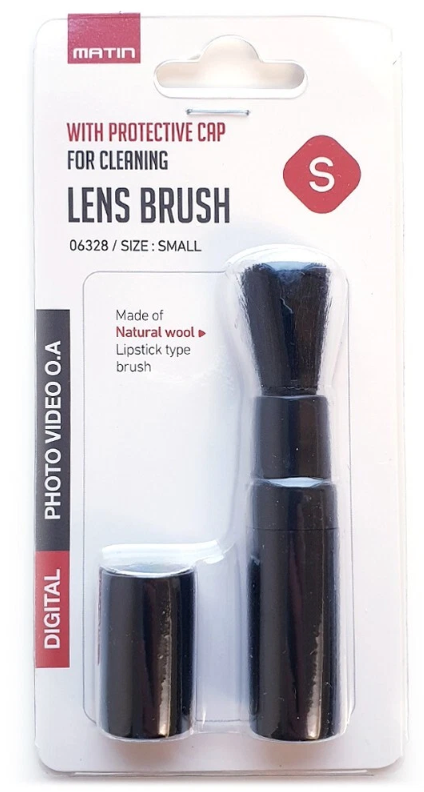 Matin Camera Lens Cleaner Brush Lipstick Design - Natural Wool / Small