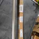 25" Chrome Framed Shower Door Replacement Drip Rail with Vinyl Sweep Door Water Deflector, Applied Mounting Tape and Screws (25Inch)