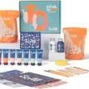 Sculpd - The Original Pottery Kit for Adults - Air Dry Clay for Adults, Tools, Varnish, Brushes, Mother's Day Activities, Arts & Crafts Set, Gloss Varnish with Pastel Tones