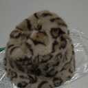Faux Fur Fuzzy Winter Hats for Women, Warm Furry Brown Leopard Cheetah Bucket Hats for Men Women, Soft Cozy Winter Hat