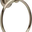 Delta Porter (1-Pack) Hand Towel Holder SpotShield Brushed Nickel Towel Racks for Bathroom Wall Round Towel Ring Holder for Bath Towel Hanger for Kitchen, Bathroom Accessories PTR46-BN