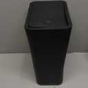 TIPGO Bathroom Trash Can with Lid, 10 Liter/ 2.6 Gallon Slim Garbage Can, Small Trash Bin Waste Basket with Pop-Up Lid for Kitchen, Bedroom, Living Room, Office (Black)