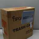 TIPGO Slim Bathroom Trash Can with Lid Soft Close, Step Pedal, 6 Liter / 1.6 Gallon Stainless Steel Trash Bin, Small Garbage Cans for Bedroom, Office, Kitchen (Matte Black)