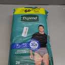 Depend Fresh Protection Adult Diapers, Incontinence Underwear for Men, Disposable, Maximum, Extra-Large, Grey, 26 Count,