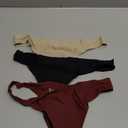 SHARICCA Women Postpartum Period Thongs 4 Layers Leakproof Underwear Panties for teen ladies Multipack (Medium, Black, Red, Beige)