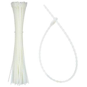 Boao 50 Pieces Christmas Clear Banisters Ties 10 Inch Reusable Holiday Garland Tie Flexible Nylon Wire Self Locking Tie for Craft Gift