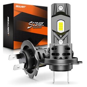 SEALIGHT H7 Bulbs 60000LM for ATVs & Powersports, 2025 Version, 60000LM Brighteness Wireless Fog Lights Easy Installation 10 Years Lifespan - Pack of 2