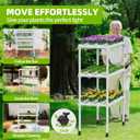 SPECILITE 3-Tier 108 Plant Sites Hydroponics Growing System with Wheels