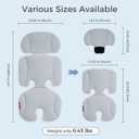 Momcozy Stroller Cooling Pad | Detachable 2-Piece Cooling Cushion | Universal Soft Cooler Pad, Breathable & Adjustable Car Seat Liner | Fits Strollers, Car Seat, Swing, High Chair, Bassinet
