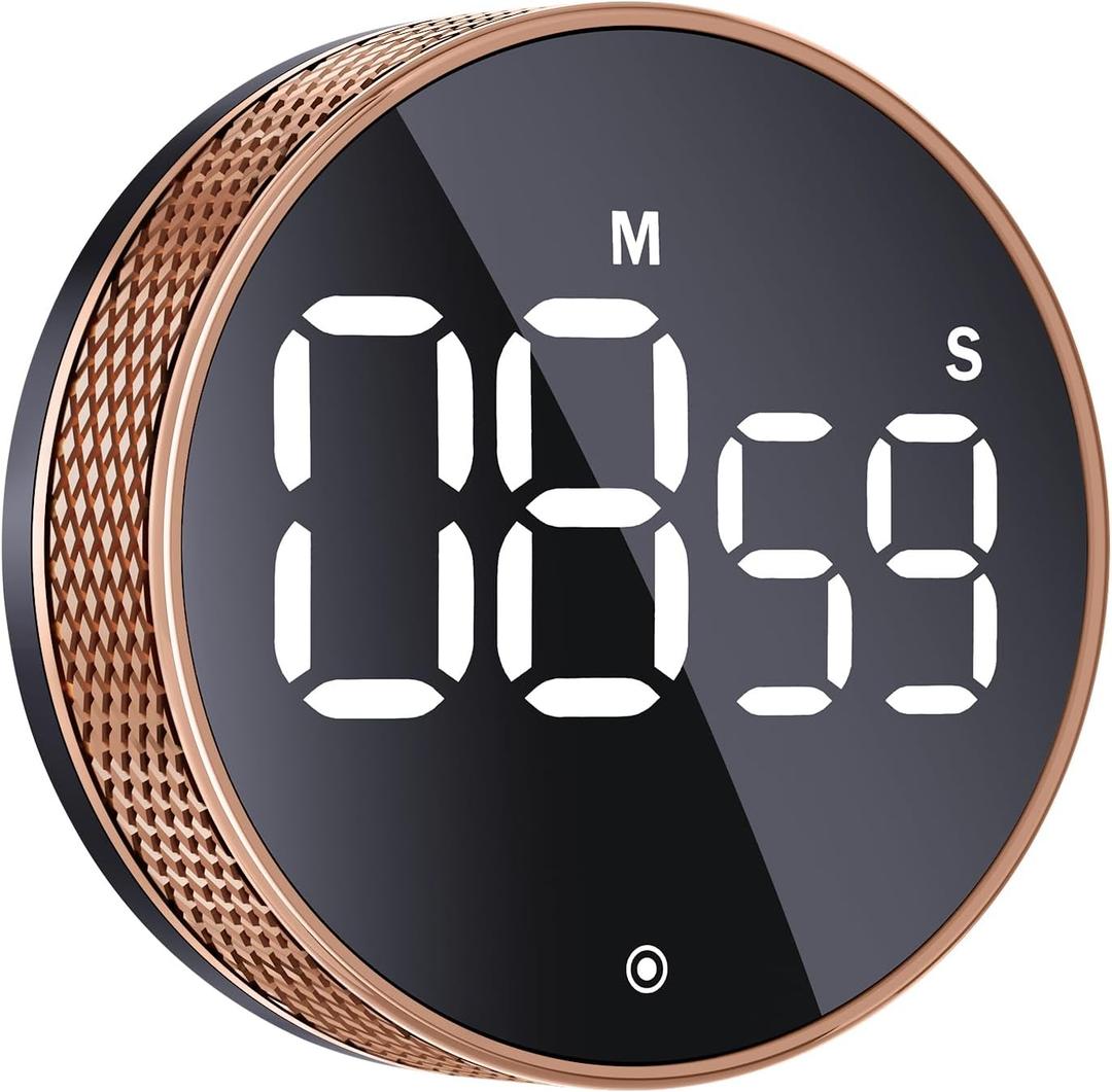 BlueSnail Kitchen Timer with LED Digital Display Smart Efficana for Home Classroom Gym Office, Volume and Brightness Adjustable Productivity Timer