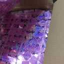 Biapian Pink Shimmer Wall Backdrop, 24PCS Square Sequin Shimmer Wall Panels Color Laser Pink Glitter Photography Props for Party Decorations Indoor or Outdoor Wedding Bachelorette Engagement