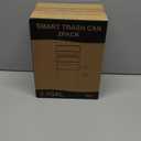 2 Pack 2.7 Gal Bathroom Trash Can with Lid, Automatic Trash Can Small Smart Garbage Can Touchless, Slim Motion Sensor Waterproof Plastic Trash Bins for Bedroom Office Kitchen Toilet (White)