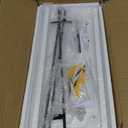 WOPITUES Floating Shelves with Black Metal Guardrail, Shelves for Wall Decor Set of 3, Wall Shelves for Bedroom, Bathroom, Kitchen, Living Room, Plants, Picture Frames, Art- Black and White (15.7 inch)