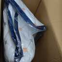 Bed Pillows Queen Size Set of 2, Luxury Hotel Quality Queen Bed Pillows, Fluffy Down Alternative Pillows 2 Pack for Sleeping, Soft Gusseted Pillows for Side, Back or Stomach Sleepers (White-blue)